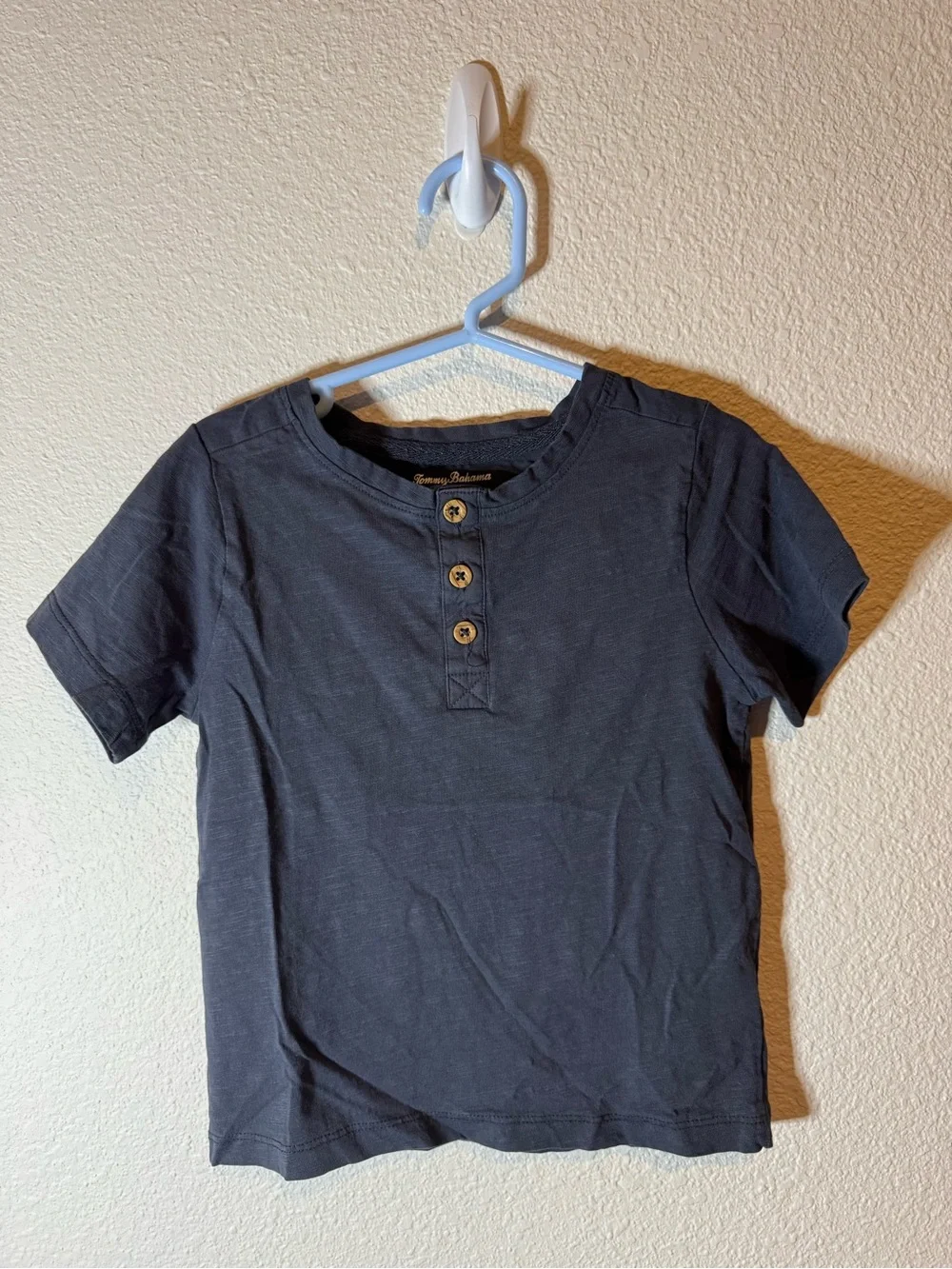 Tommy Bahama Boys' Navy Button Henley Tee